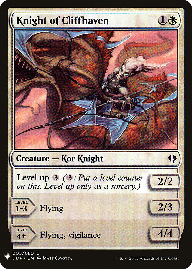 Knight of Cliffhaven (LIST-DDP-5) [Mystery Booster] The List MTG Single Wizards of the Coast
