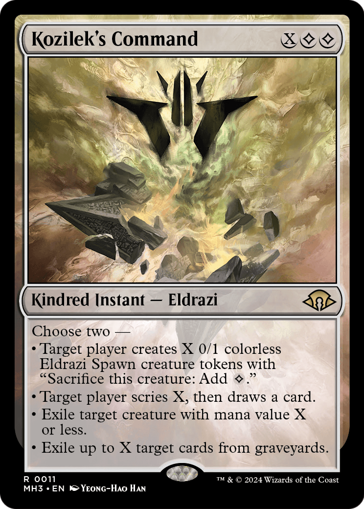 Kozilek's Command (MH3-011) [Modern Horizons 3] Foil MTG Single Wizards of the Coast