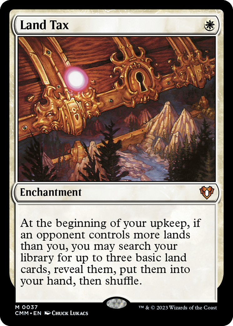 Land Tax (CMM-037) [Commander Masters] MTG Single Wizards of the Coast