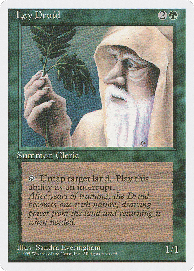 Ley Druid (4ED-256) [Fourth Edition] MTG Single Wizards of the Coast