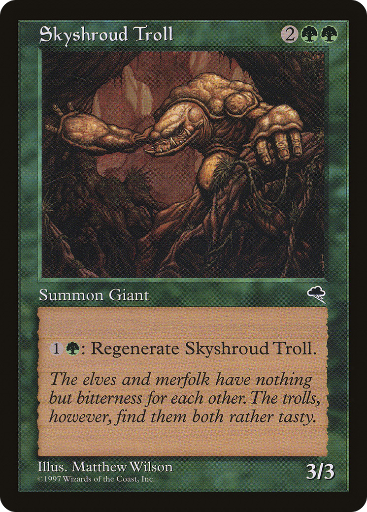 Skyshroud Troll (TMP-257) [Tempest] MTG Single Wizards of the Coast