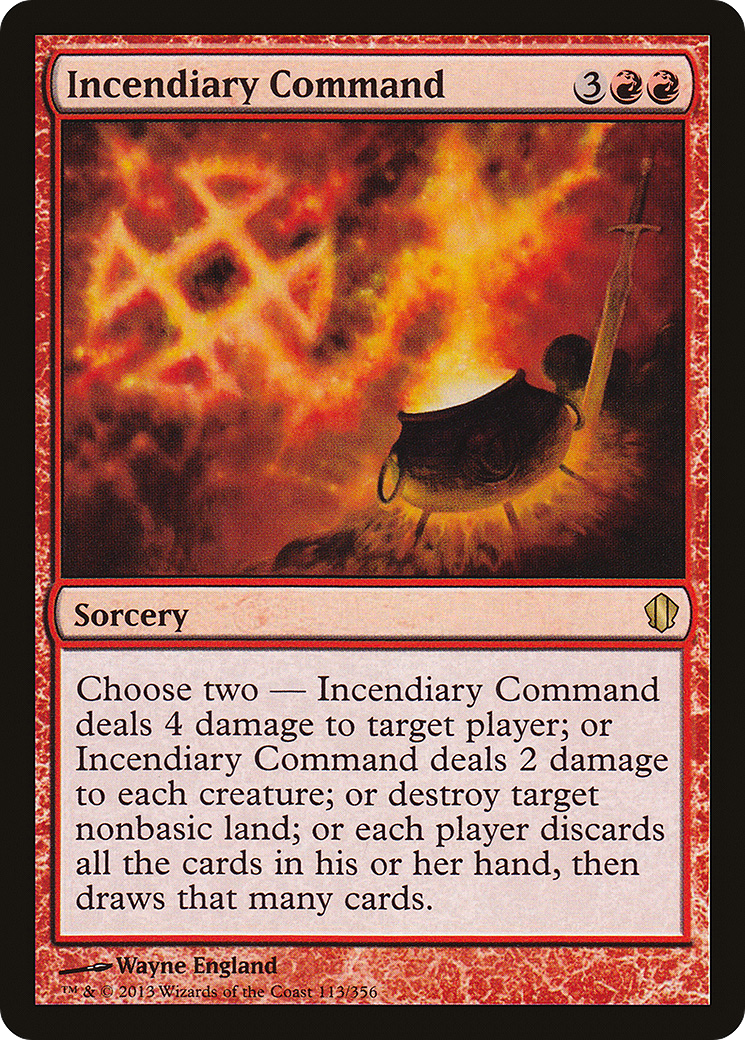 Incendiary Command (C13-113) [Commander 2013] MTG Single Wizards of the Coast