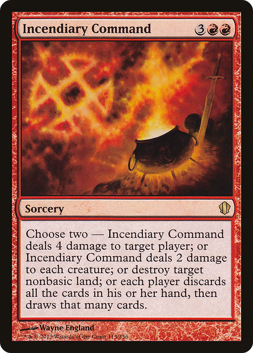 Incendiary Command (C13-113) [Commander 2013] MTG Single Wizards of the Coast