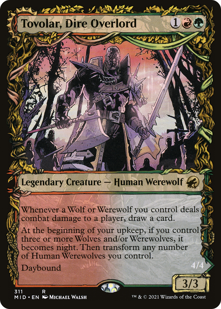 Tovolar, Dire Overlord (MID-311) [Innistrad: Midnight Hunt] (Showcase) MTG Single Wizards of the Coast
