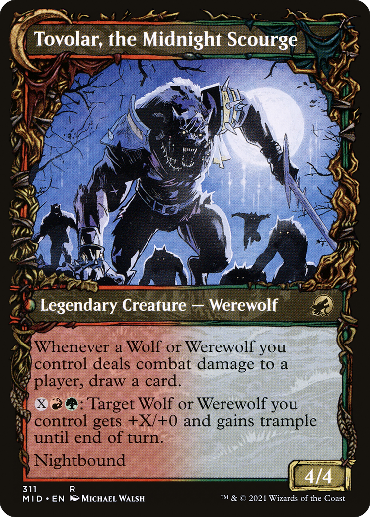Tovolar, Dire Overlord (MID-311) [Innistrad: Midnight Hunt] (Showcase) Foil MTG Single Wizards of the Coast