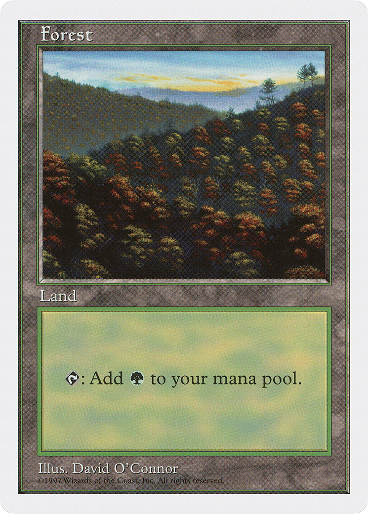 Forest (448) (5ED-448) [Fifth Edition] MTG Single Wizards of the Coast