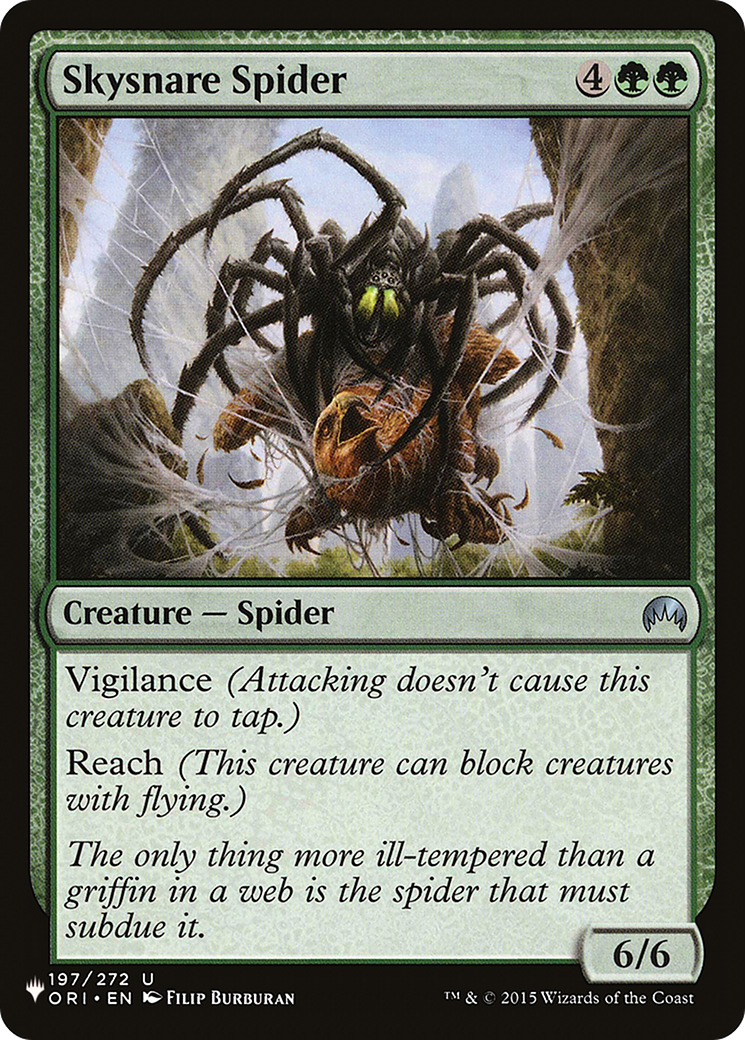 Skysnare Spider (LIST-ORI-197) [Mystery Booster] The List MTG Single Wizards of the Coast