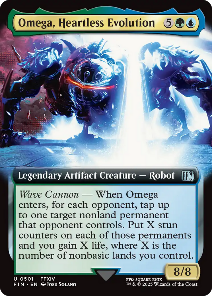 Omega, Heartless Evolution (FIN-501) [FINAL FANTASY] (Extended Art) MTG Single Wizards of the Coast
