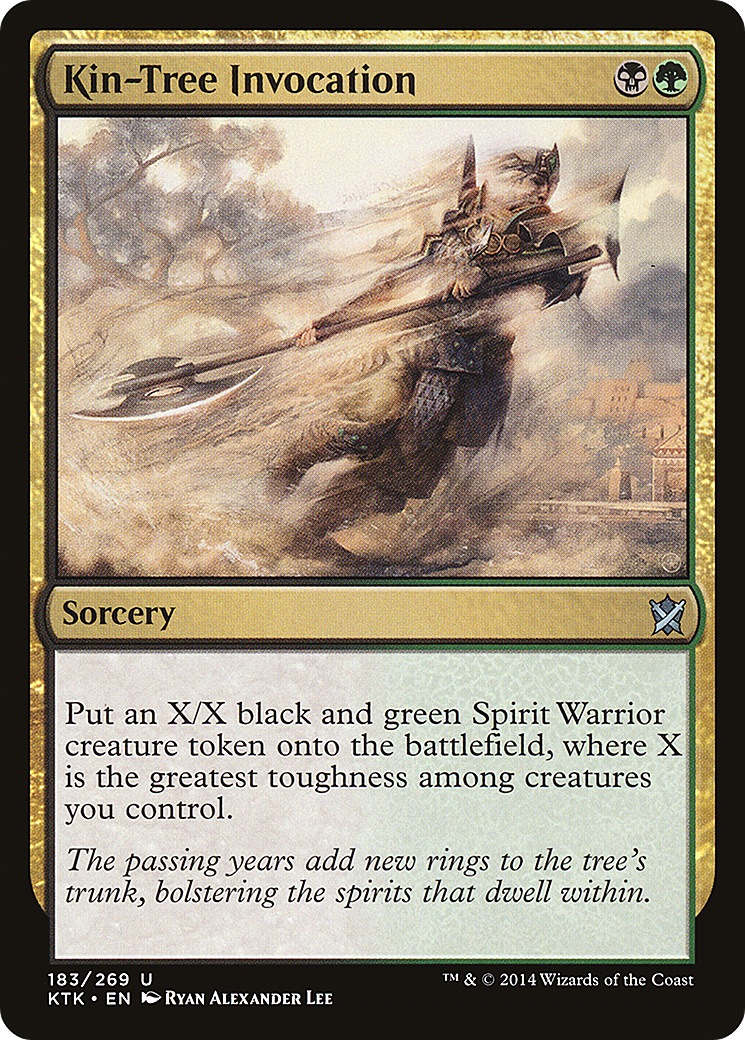 Kin-Tree Invocation (KTK-183) [Khans of Tarkir] Foil MTG Single Wizards of the Coast