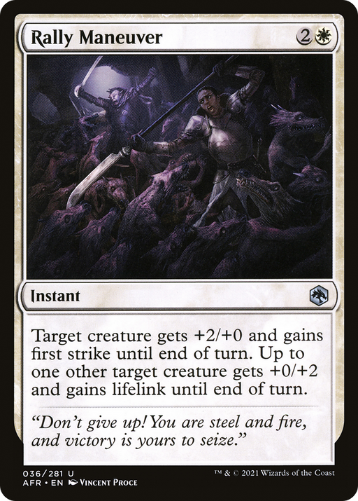 Rally Maneuver (AFR-036) [Adventures in the Forgotten Realms] MTG Single Wizards of the Coast