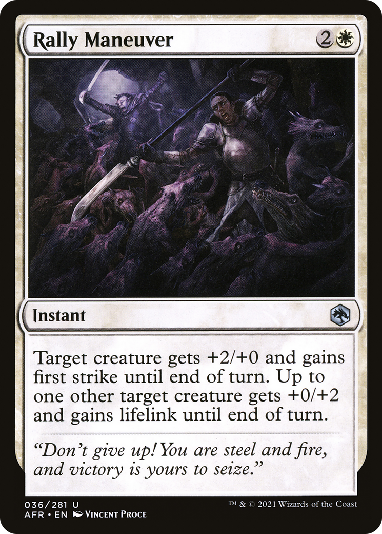 Rally Maneuver (AFR-036) [Adventures in the Forgotten Realms] Foil MTG Single Wizards of the Coast