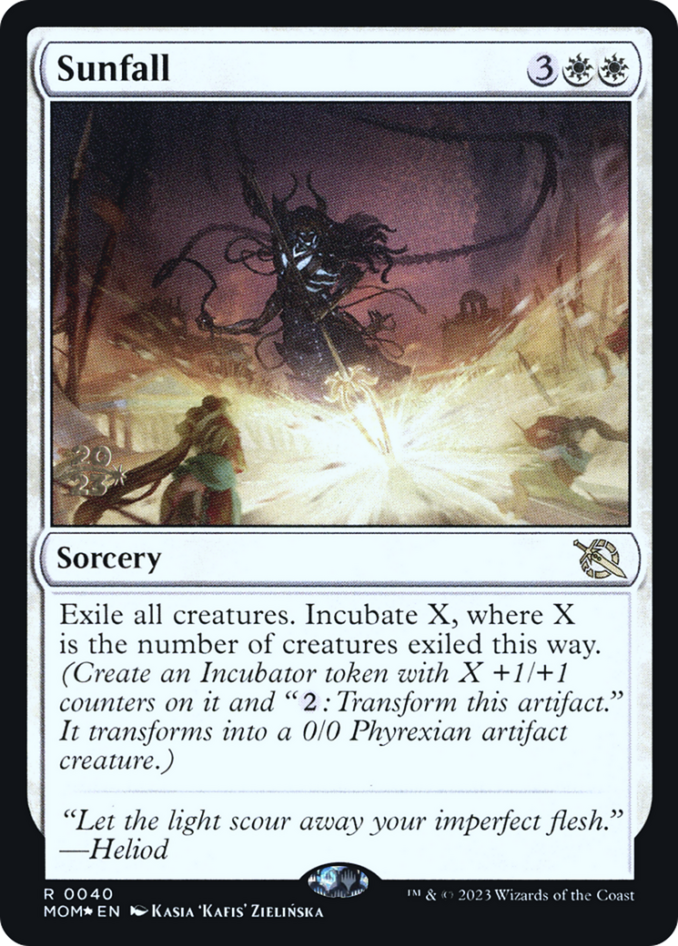 Sunfall (PRE-40S) [March of the Machine Promos] Foil MTG Single Wizards of the Coast