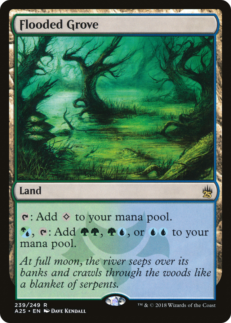 Flooded Grove (A25-239) [Masters 25] MTG Single Wizards of the Coast