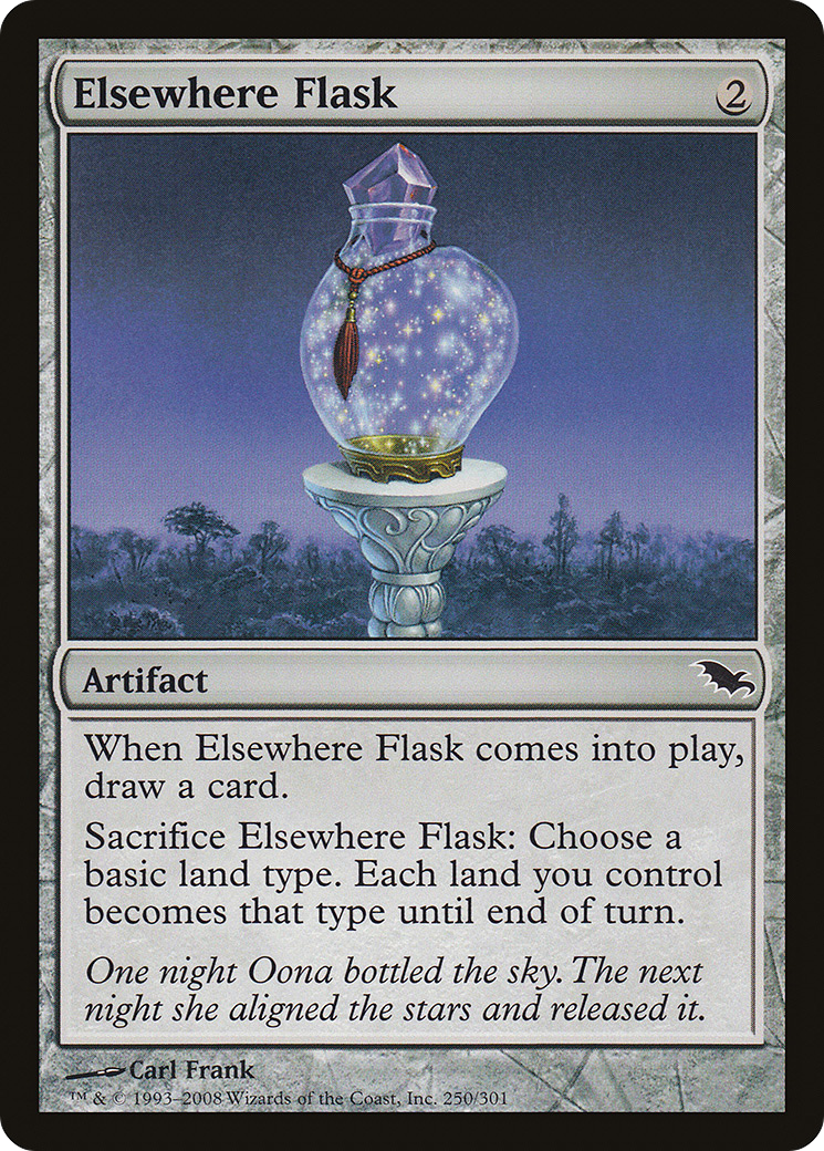 Elsewhere Flask (SHM-250) [Shadowmoor] Foil MTG Single Wizards of the Coast