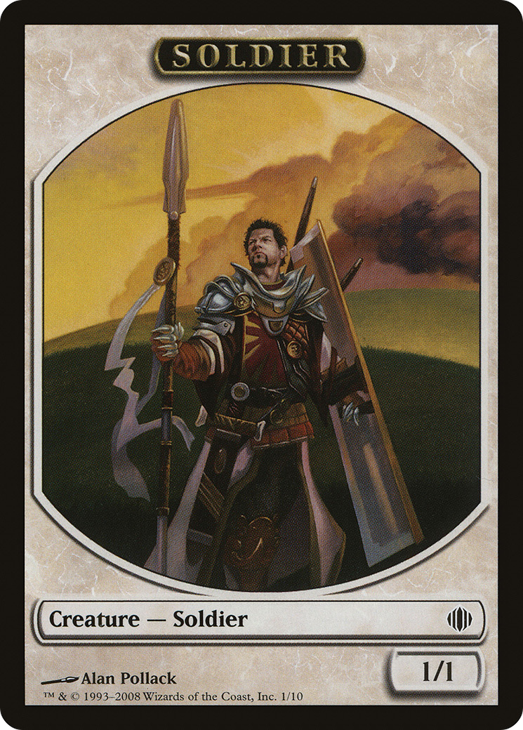 Soldier Token (ALA-001) [Tokens] Shards of Alara Tokens MTG Single Wizards of the Coast