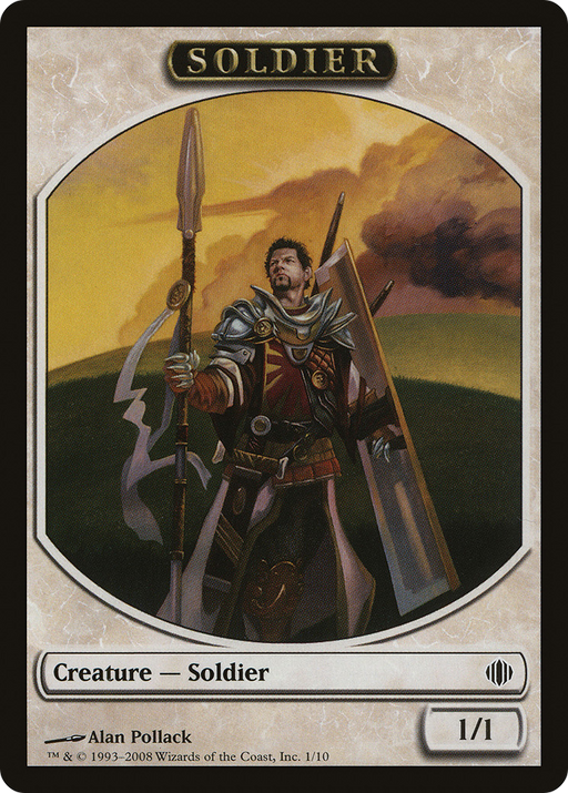 Soldier Token (ALA-001) [Tokens] Shards of Alara Tokens MTG Single Wizards of the Coast