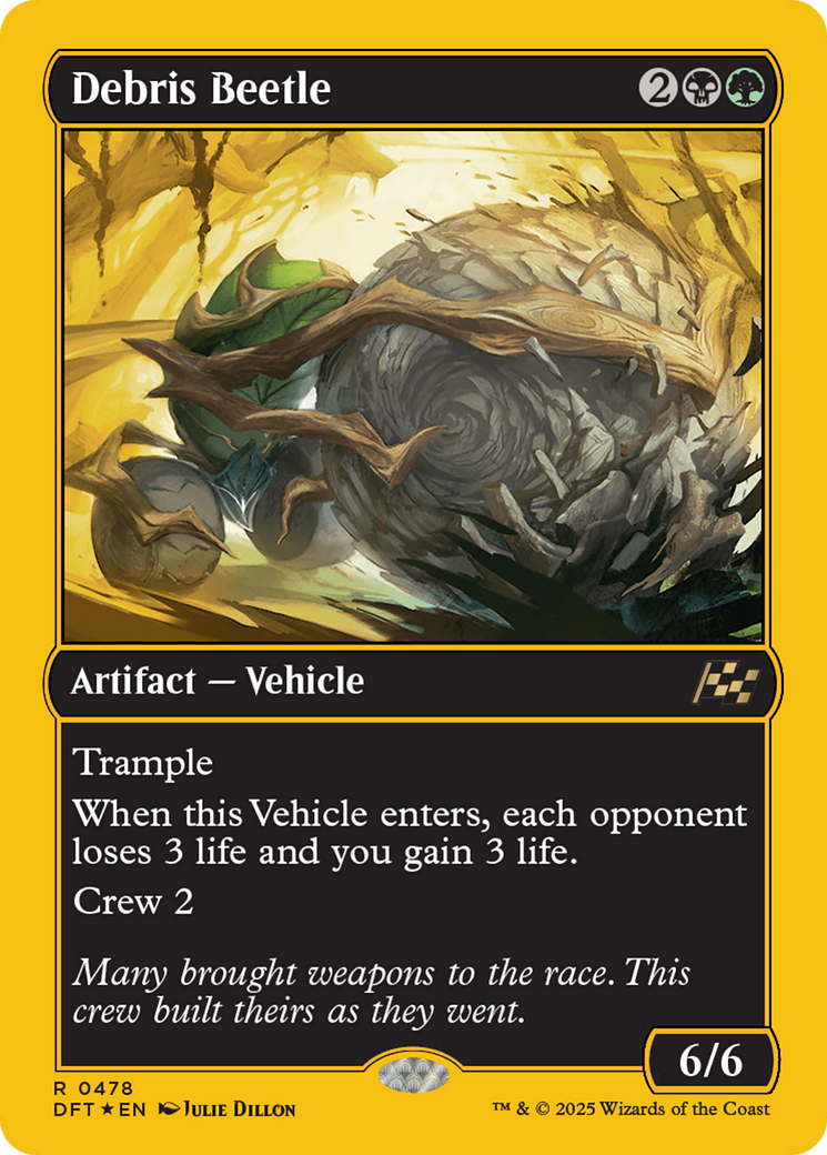 Debris Beetle (First-Place Foil) (DFT-478) [Aetherdrift] Foil MTG Single Wizards of the Coast