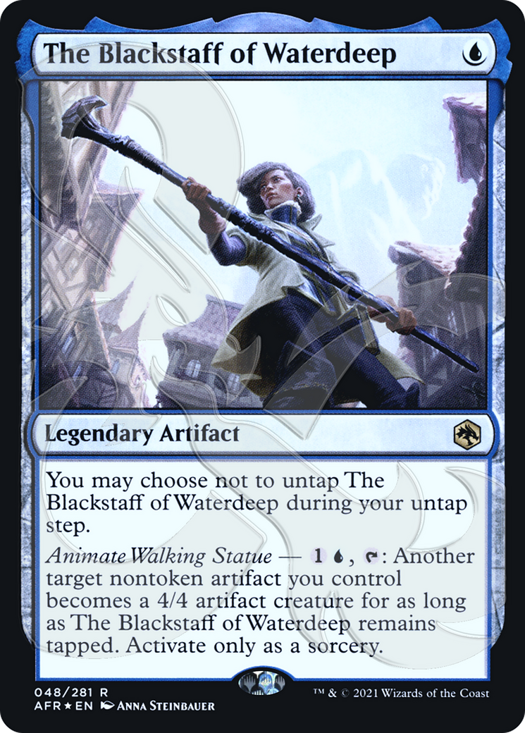 The Blackstaff of Waterdeep (AFR&-048) [Adventures in the Forgotten Realms Promos] Foil MTG Single Wizards of the Coast