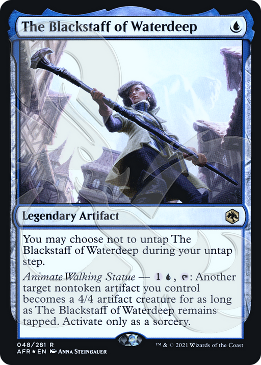 The Blackstaff of Waterdeep (AFR&-048) [Adventures in the Forgotten Realms Promos] Foil MTG Single Wizards of the Coast