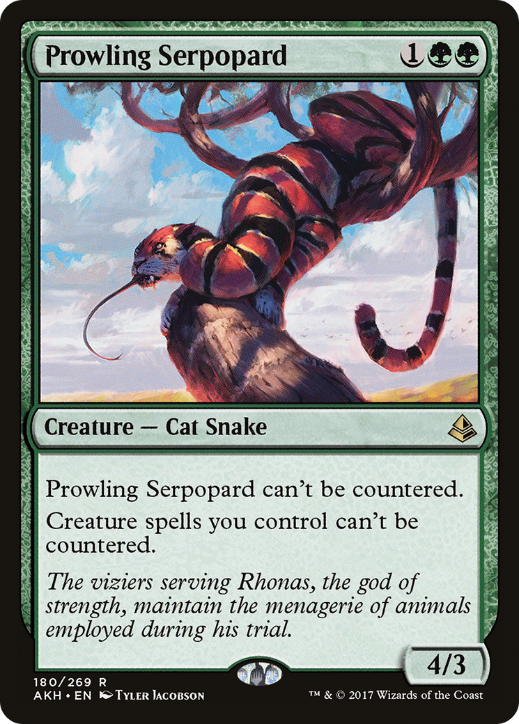 Prowling Serpopard (AKH-180) [Amonkhet] MTG Single Wizards of the Coast