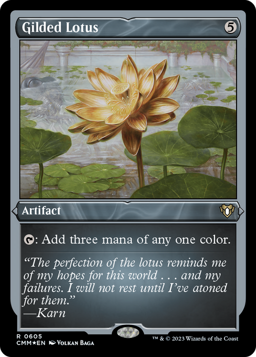 Gilded Lotus (CMM-605) [Commander Masters] Etched Foil MTG Single Wizards of the Coast