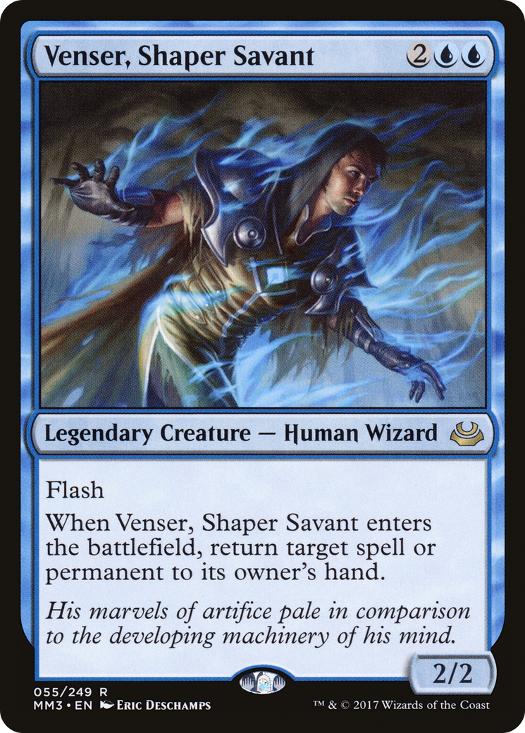Venser, Shaper Savant (MM3-055) [Modern Masters 2017] MTG Single Modern Masters 2017