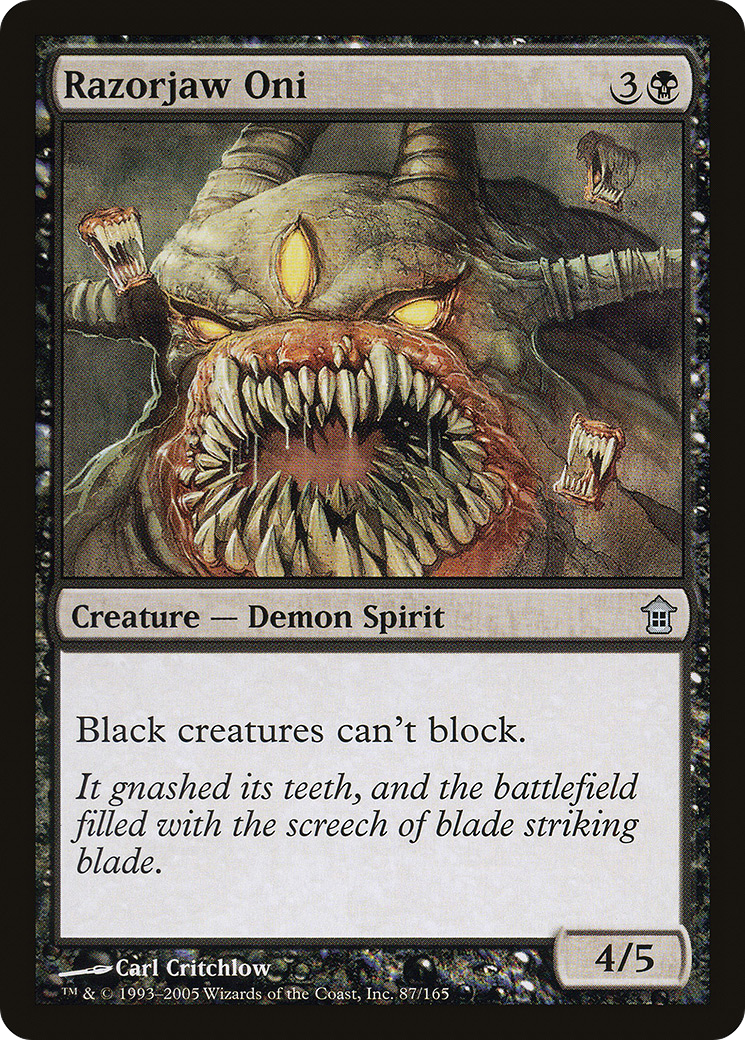 Razorjaw Oni (SOK-087) [Saviors of Kamigawa] MTG Single Wizards of the Coast