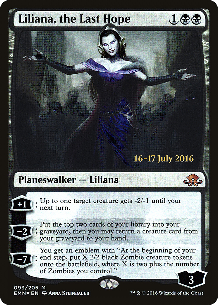 Liliana, the Last Hope (PRE-093) [Eldritch Moon Promos] Foil MTG Single Wizards of the Coast