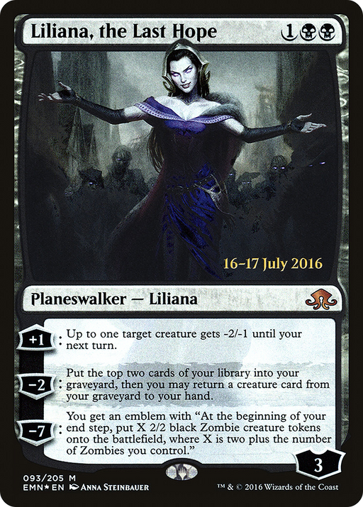 Liliana, the Last Hope (PRE-093) [Eldritch Moon Promos] Foil MTG Single Wizards of the Coast