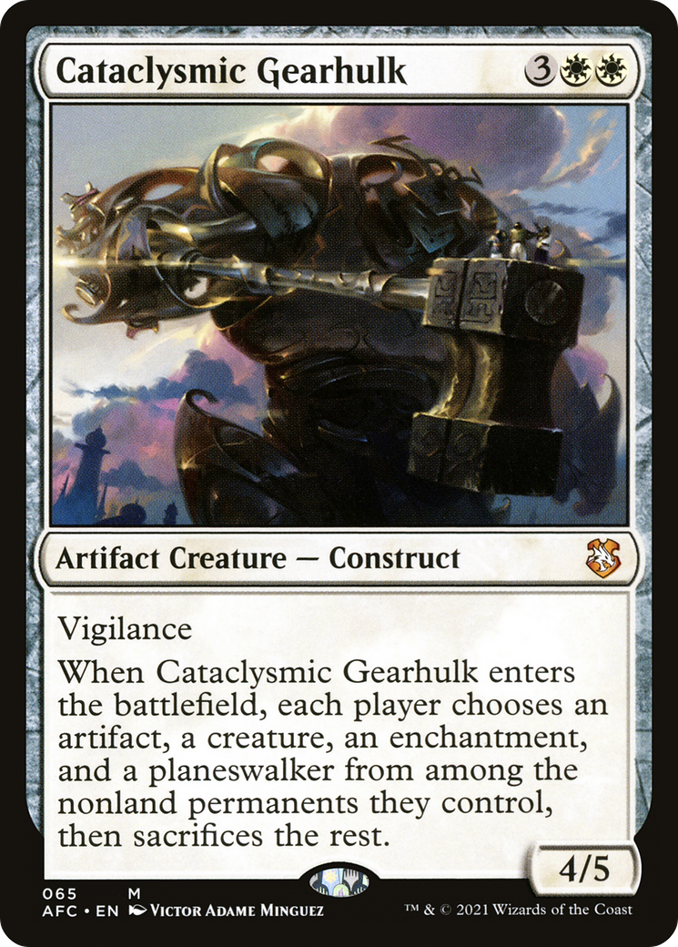 Cataclysmic Gearhulk (AFC-065) [Forgotten Realms Commander] MTG Single Wizards of the Coast