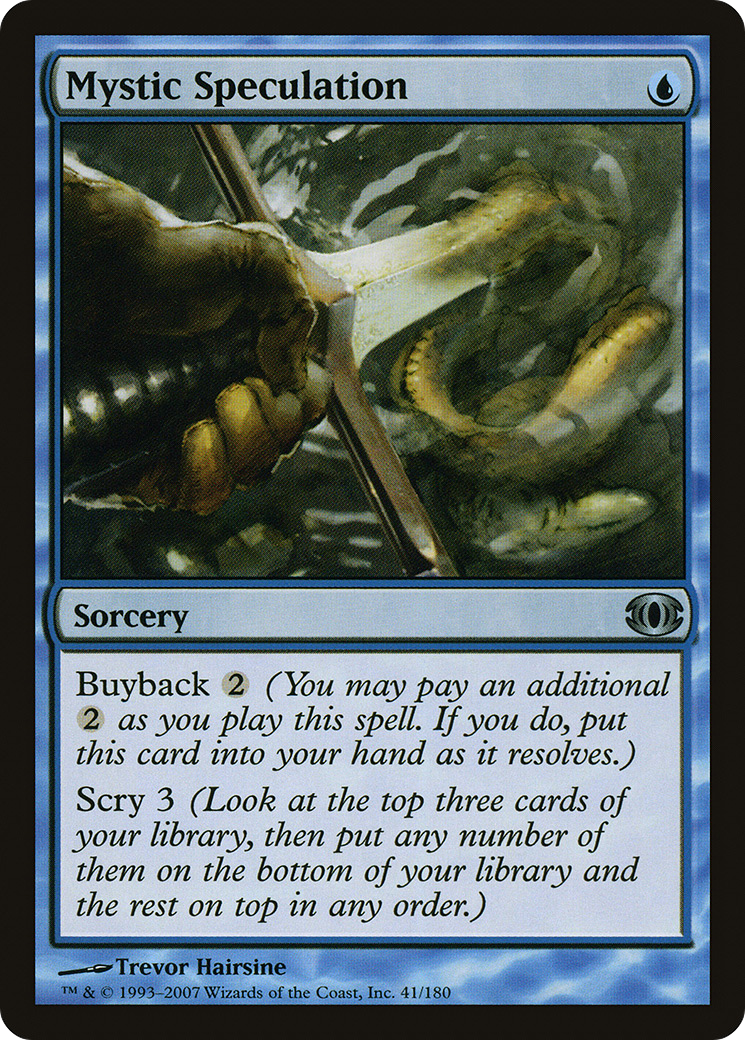 Mystic Speculation (FUT-041) [Future Sight] Foil MTG Single Wizards of the Coast