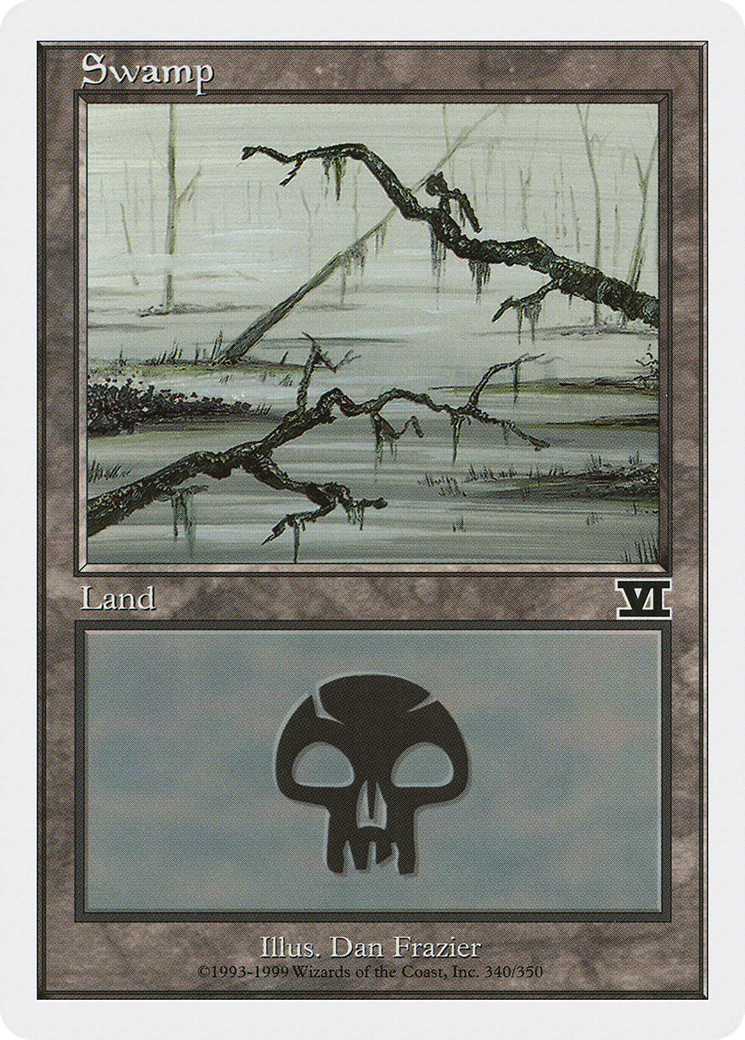 Swamp (6ED-340) [Classic Sixth Edition] MTG Single Wizards of the Coast
