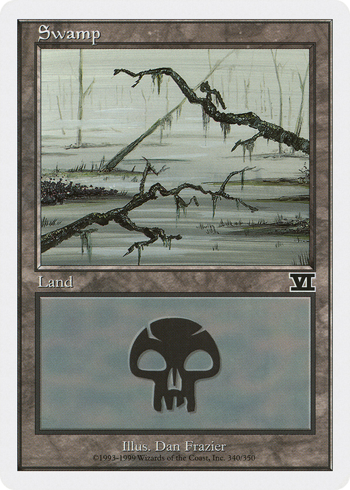 Swamp (6ED-340) [Classic Sixth Edition] MTG Single Wizards of the Coast