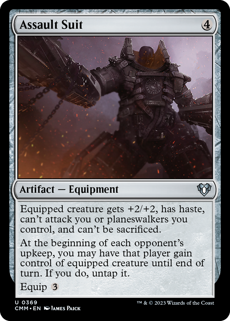 Assault Suit (CMM-369) [Commander Masters] MTG Single Wizards of the Coast