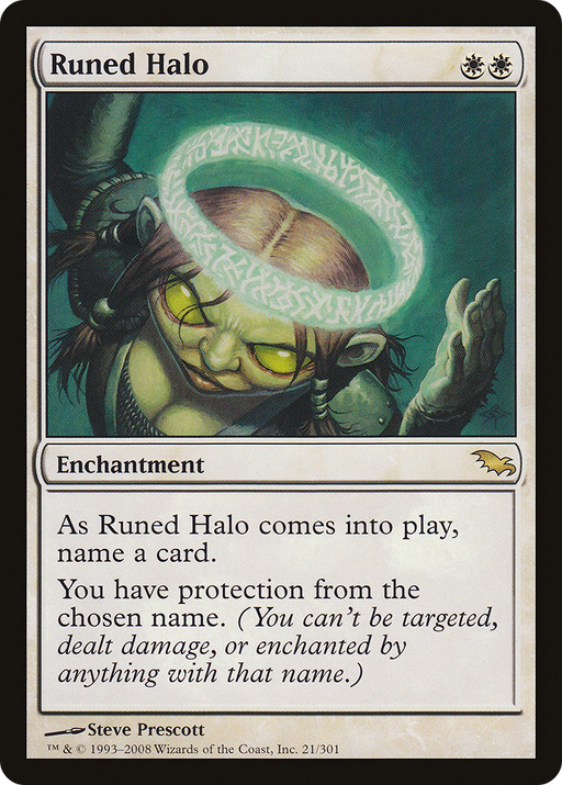 Runed Halo (SHM-021) [Shadowmoor] MTG Single Wizards of the Coast