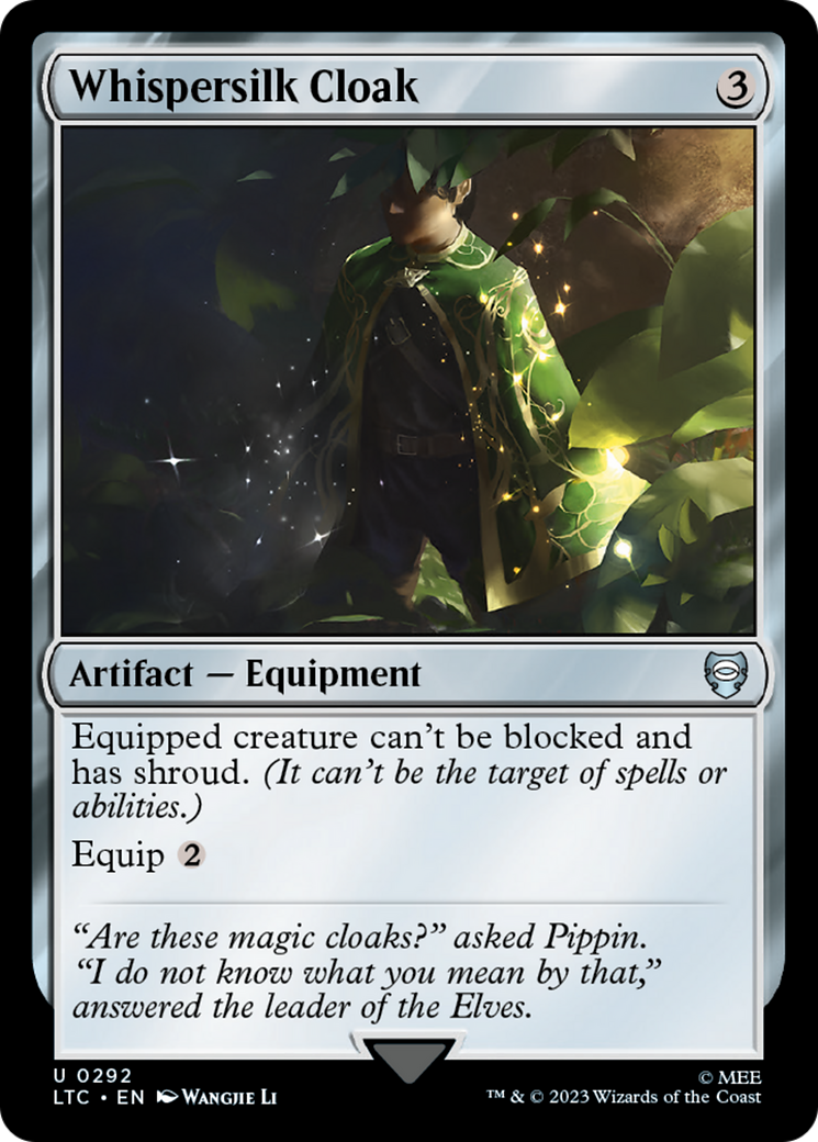 Whispersilk Cloak (LTC-292) [Tales of Middle-earth Commander] MTG Single Wizards of the Coast