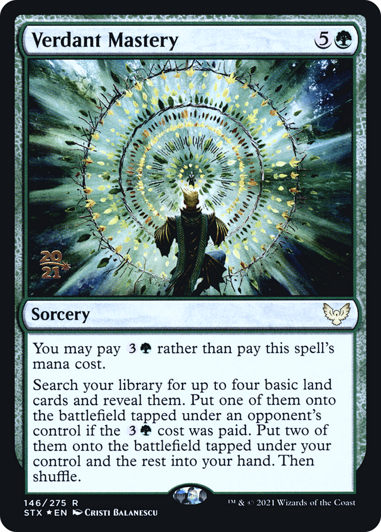 Verdant Mastery (PRE-146S) [Strixhaven: School of Mages Promos] Foil MTG Single Wizards of the Coast