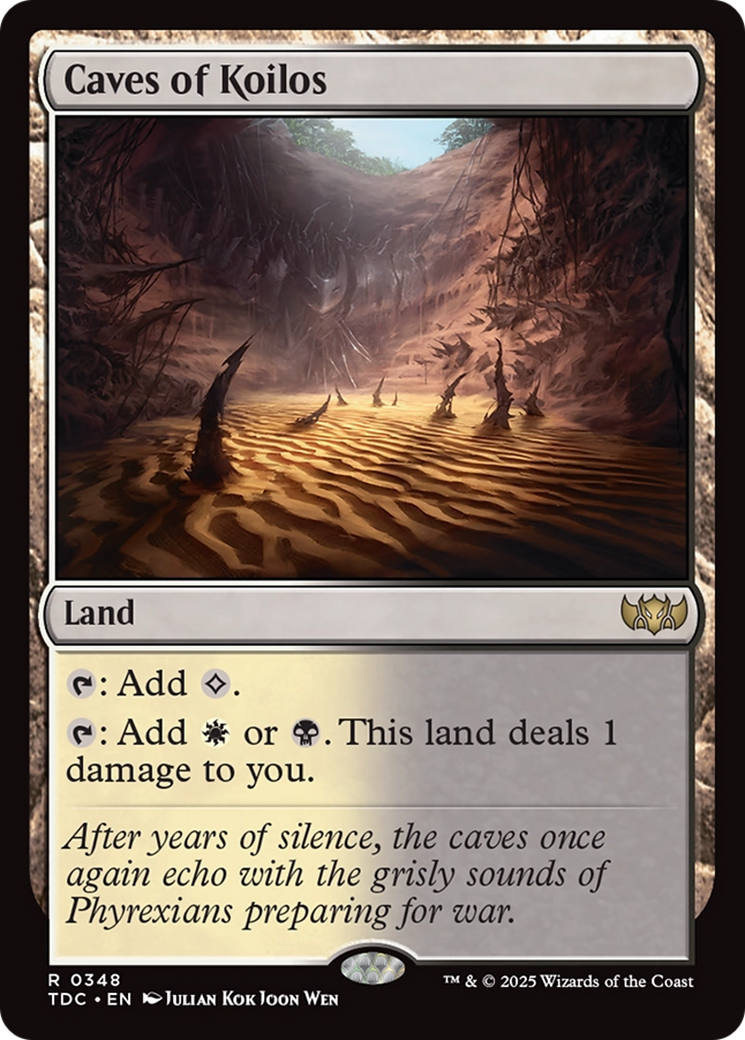 Caves of Koilos (TDC-348) [Commander: Tarkir: Dragonstorm] MTG Single Wizards of the Coast