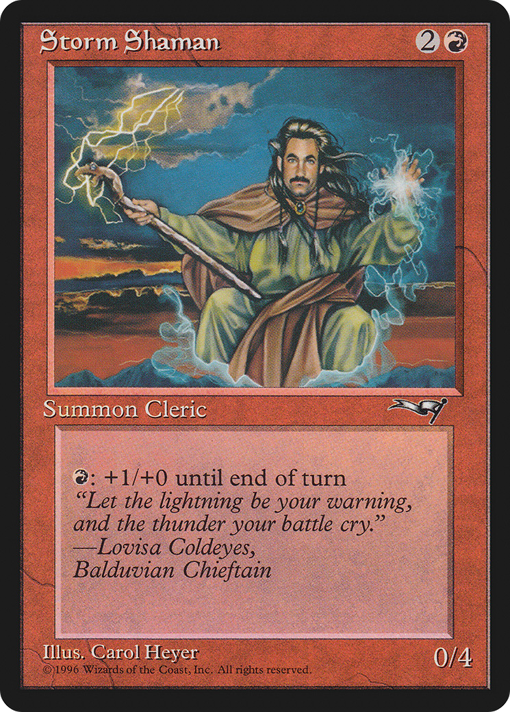 Storm Shaman (ALL-81A) [Alliances] MTG Single Wizards of the Coast