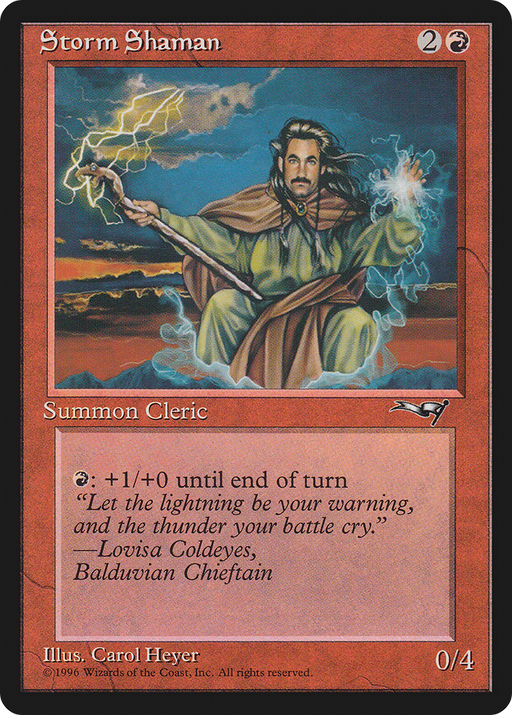 Storm Shaman (ALL-81A) [Alliances] MTG Single Wizards of the Coast