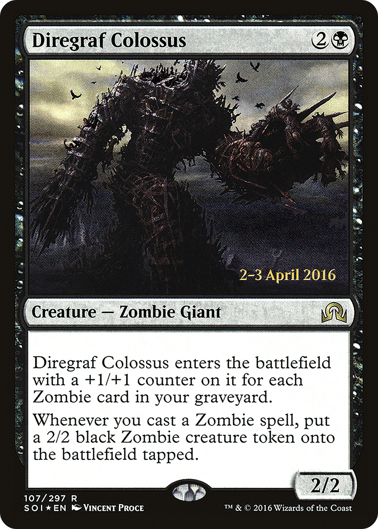 Diregraf Colossus (PRE-107) [Shadows over Innistrad Promos] Foil MTG Single Wizards of the Coast