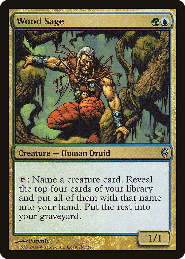Wood Sage (CNS-195) [Conspiracy] Foil MTG Single Wizards of the Coast