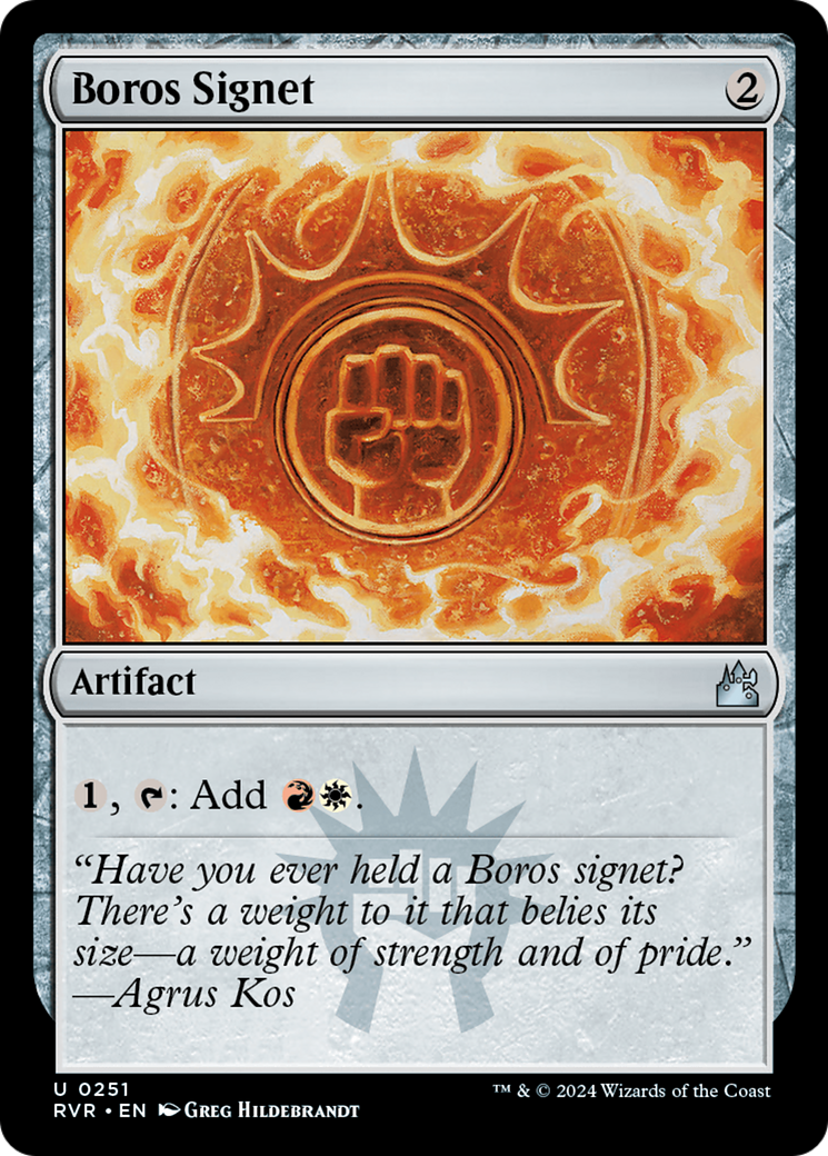 Boros Signet (RVR-251) [Ravnica Remastered] MTG Single Wizards of the Coast