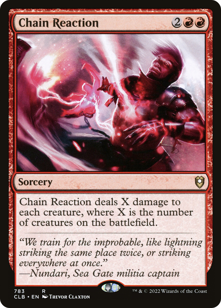 Chain Reaction (CLB-783) [Commander Legends: Battle for Baldur's Gate] MTG Single Wizards of the Coast