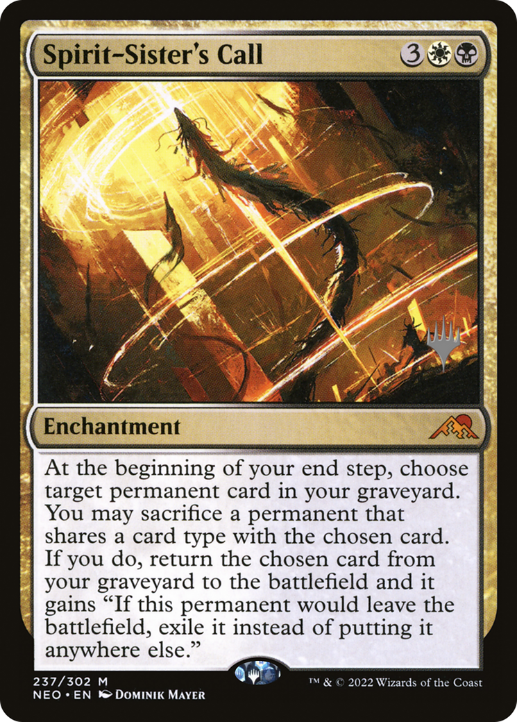 Spirit-Sister's Call (PPNEO-237) [Kamigawa: Neon Dynasty Promos] Foil MTG Single Wizards of the Coast