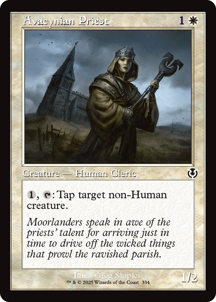 Avacynian Priest (INR-334) [Innistrad Remastered] Foil MTG Single Wizards of the Coast