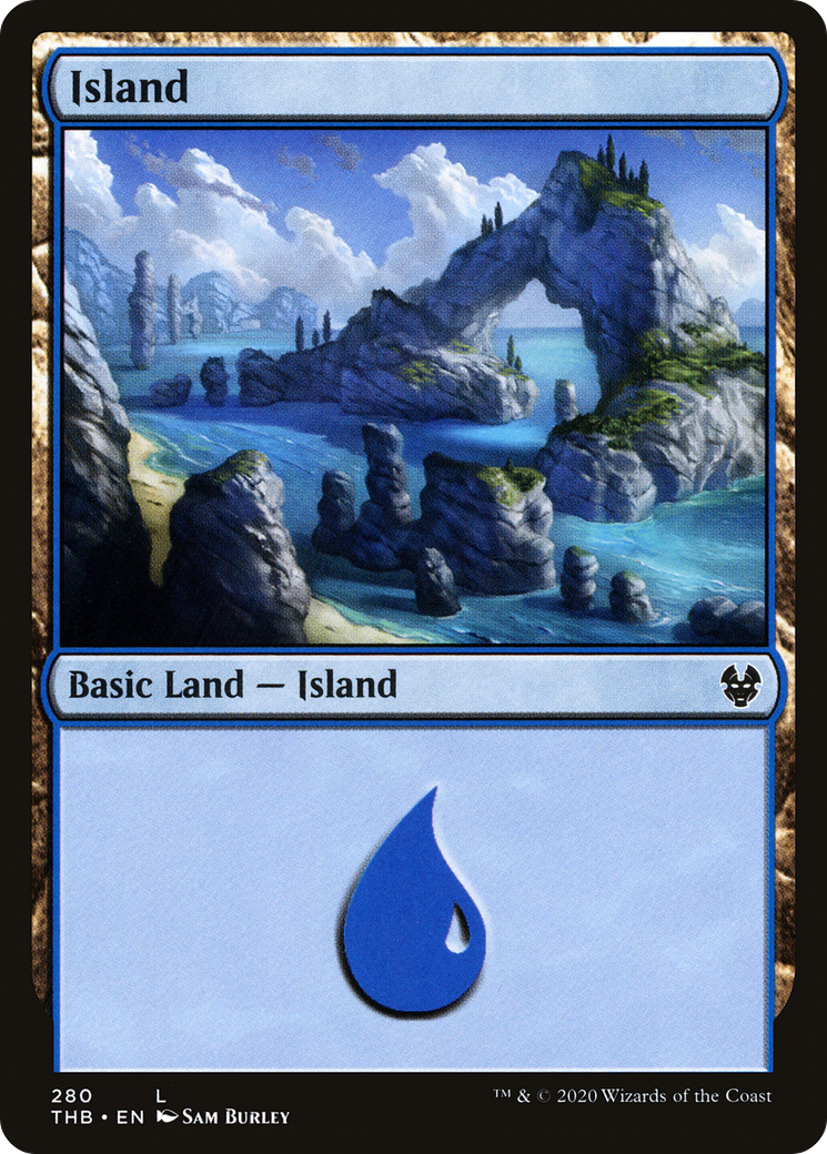 Island (THB-280) [Theros Beyond Death] Foil MTG Single Wizards of the Coast