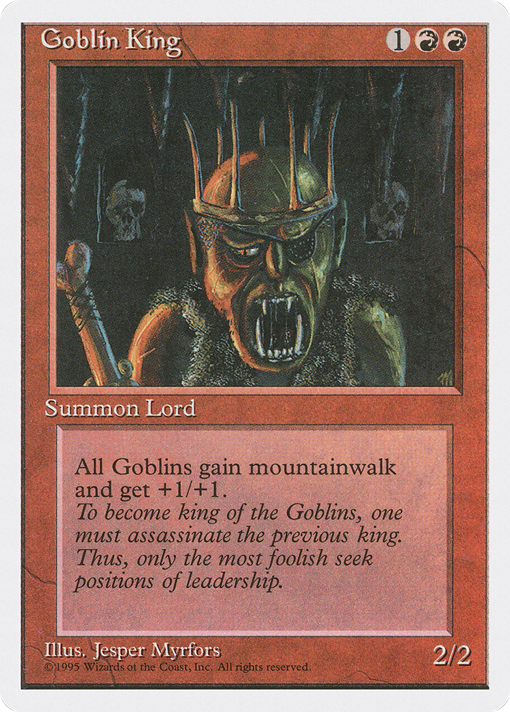 Goblin King (4ED-198) [Fourth Edition] MTG Single Wizards of the Coast