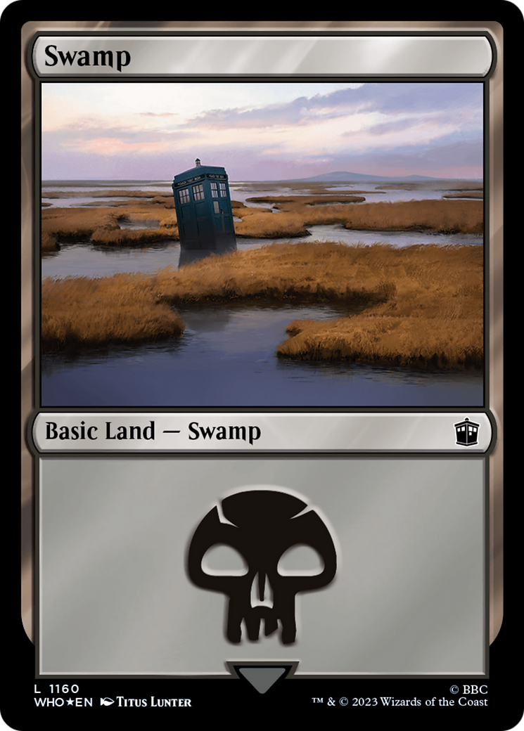 Swamp (WHO-1160) [Doctor Who] Foil MTG Single Wizards of the Coast
