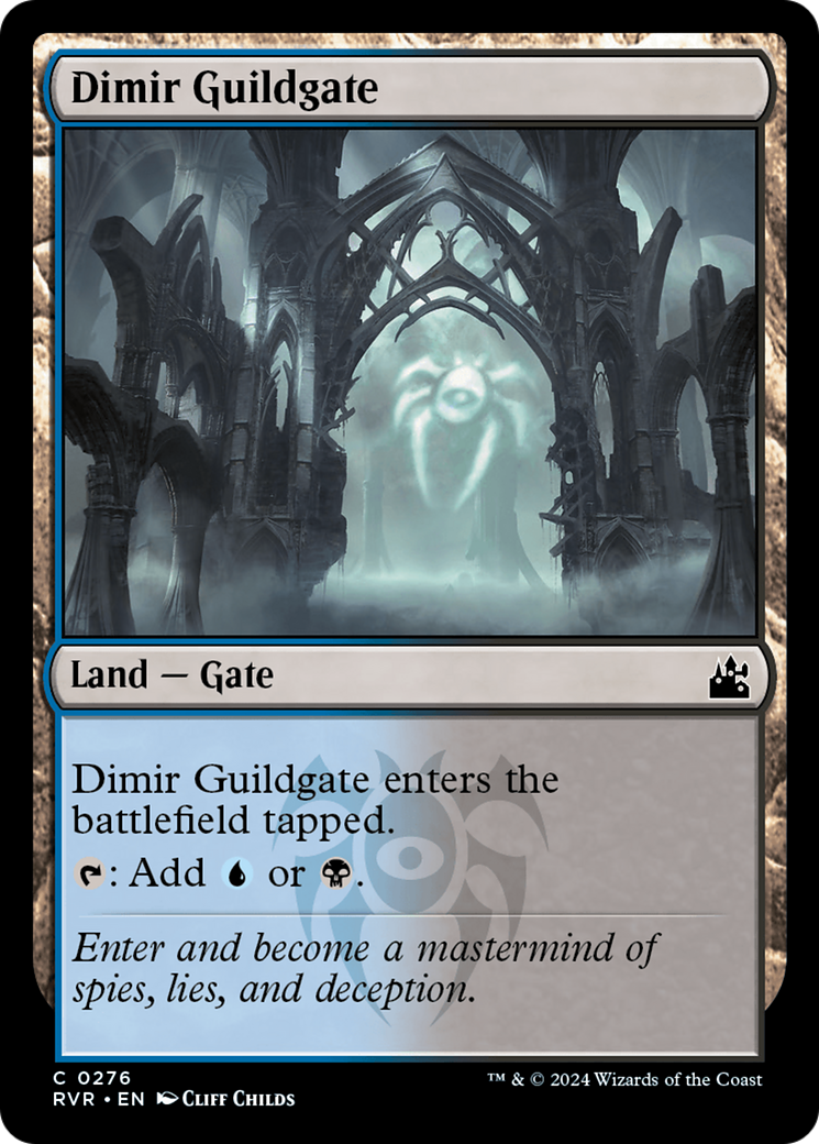 Dimir Guildgate (RVR-276) [Ravnica Remastered] Foil MTG Single Wizards of the Coast